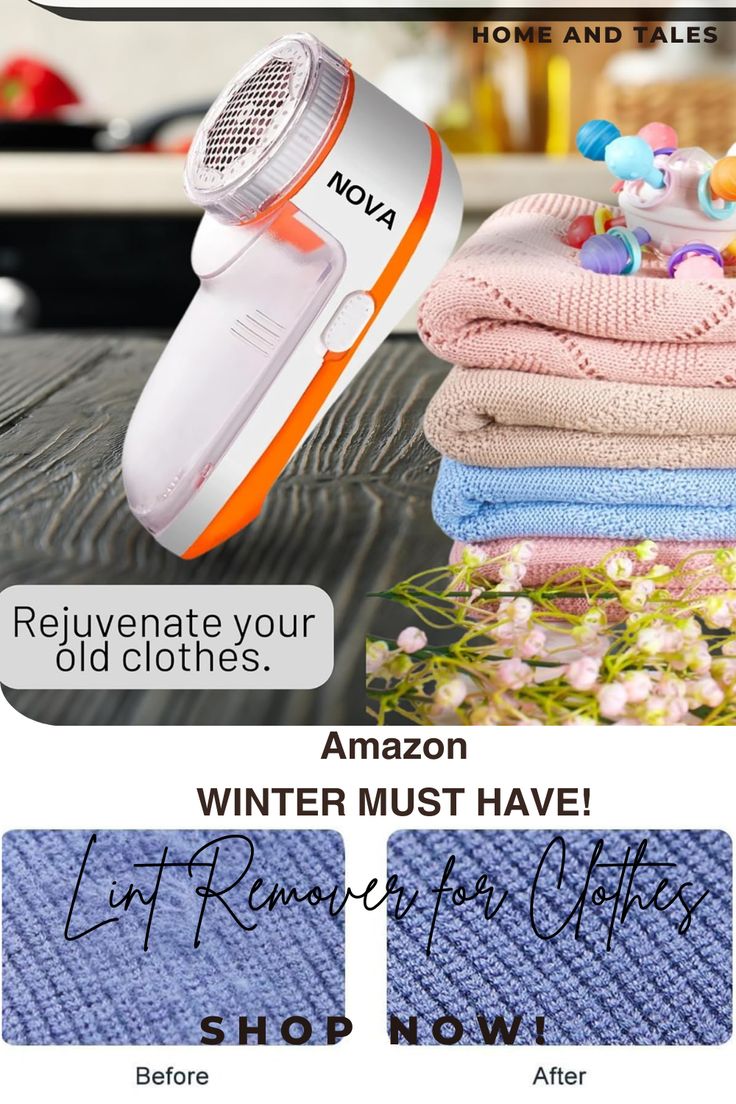 Nova Lint Remover- Battery Operated Lint Remover for All Woolens (Sweaters, Blankets, Jackets)